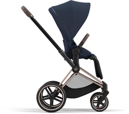 Cybex Priam 4 Stroller (One Box) - Rose Gold / Brown / Nautical Blue - 521004127