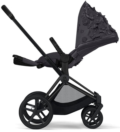 Cybex Priam 3 Complete Stroller Bundle - Simply Flowers - Dream Grey - 519003261-SF-GREY