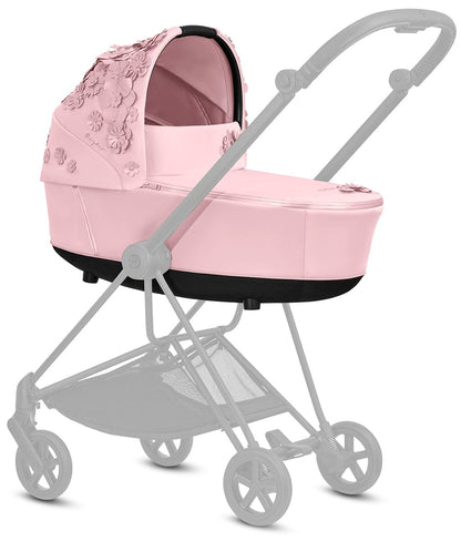 Cybex Priam 3 Complete Stroller with Lux Bassinet Bundle - Simply Flowers - Pale Blush - 519003261-B-SF-BLUSH
