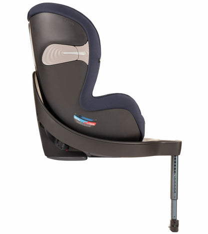 CYBEX Sirona S Rotating Convertible Car Seat with Load Leg + Solution B-Fix Booster Car Seat Bundle - Indigo Blue / Dynamic Red - 519004441-521001643