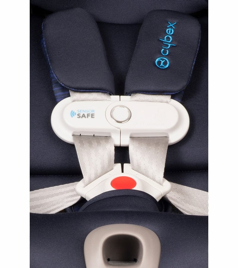 CYBEX Sirona S Rotating Convertible Car Seat with Load Leg + Solution B-Fix Booster Car Seat Bundle - Indigo Blue / Dynamic Red - 519004441-521001643