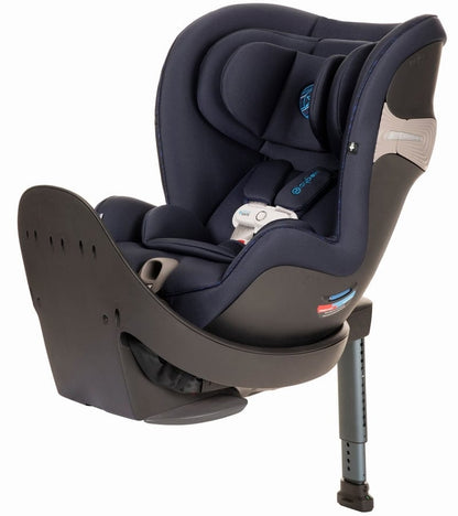 CYBEX Sirona S Rotating Convertible Car Seat with Load Leg + Solution B-Fix Booster Car Seat Bundle - Indigo Blue / Dynamic Red - 519004441-521001643
