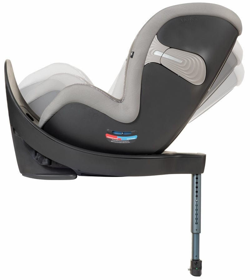 CYBEX Sirona S Rotating Convertible Car Seat with Load Leg + Solution B-Fix Booster Car Seat Bundle - Manhattan Grey / Volcano Black - 519004439-521001641