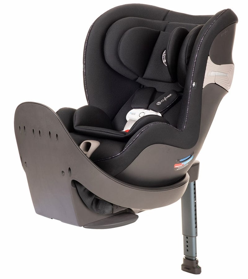 CYBEX Sirona S Rotating Convertible Car Seat with Load Leg + Solution B-Fix Booster Car Seat Bundle - Urban Black / Dynamic Red - 519004435-521001643