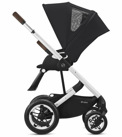 Cybex Talos S Lux All-Terrain Stroller + Cot S Bassinet Bundle - Deep Black - 520004531-521001471