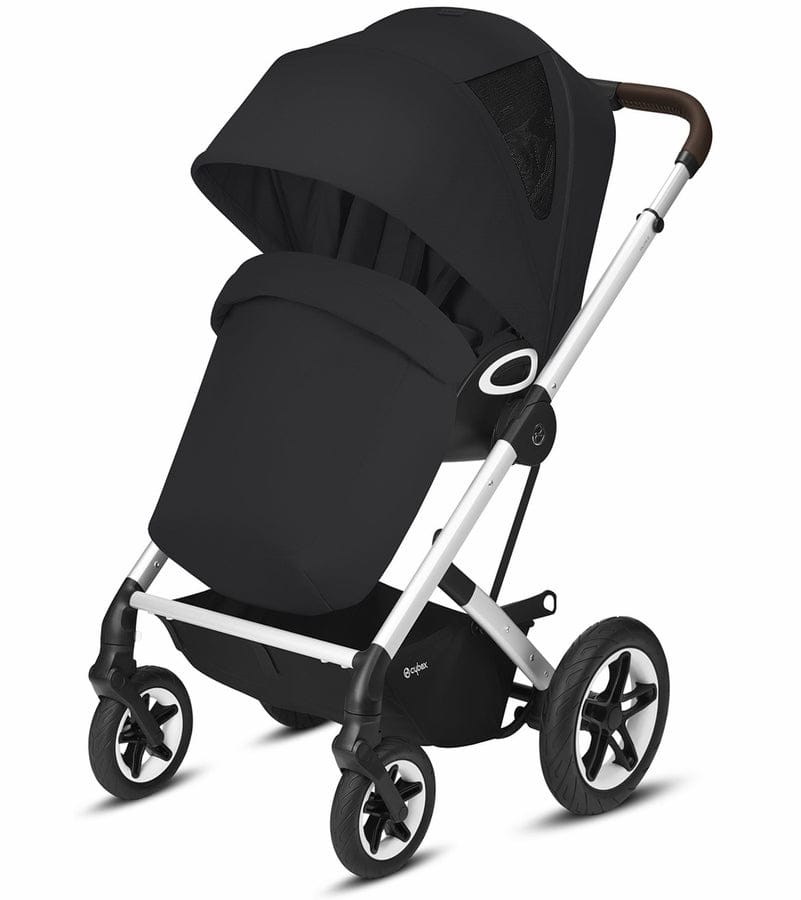 Cybex Talos S Lux All-Terrain Stroller + Cot S Bassinet Bundle - Deep Black - 520004531-521001471