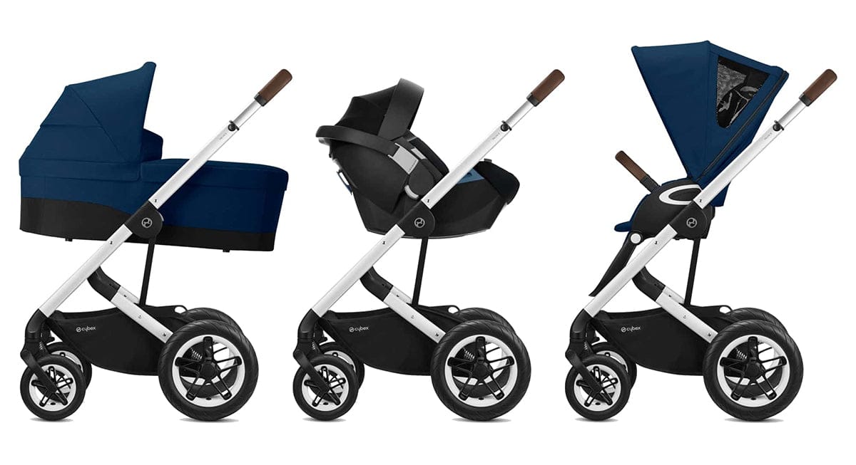 Cybex Talos S Lux All-Terrain Stroller + Cot S Bassinet Bundle - Soho Grey - 520004529-521001469