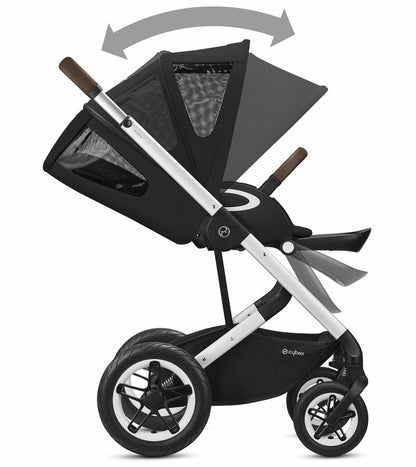 Cybex Talos S Lux All-Terrain Stroller + Cot S Bassinet Bundle - Soho Grey - 520004529-521001469