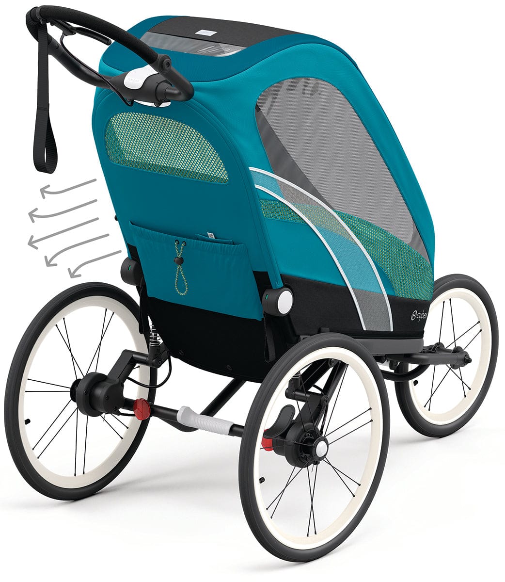 cybex zeno pull running kit Cybex Zeno Multisport Trailer Frame Black