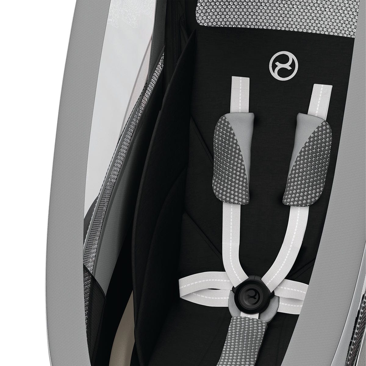 Cybex Zeno Multisport Trailer Bundle - Black/Pink Frame + Medal Grey Seat Pack - 521000309-521000377