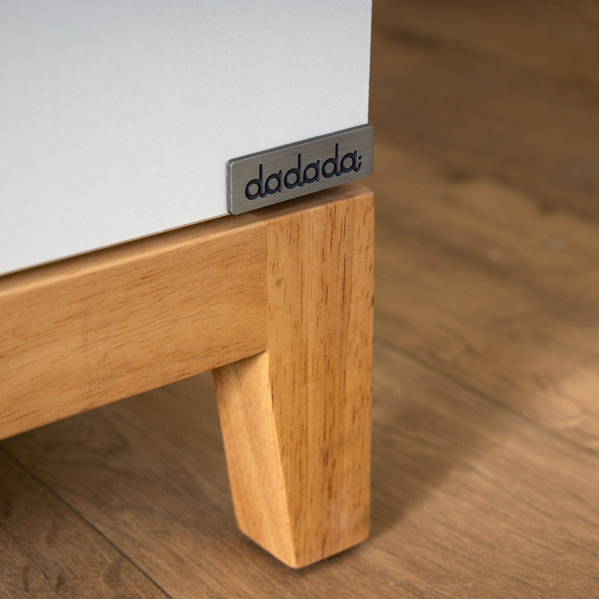 dadada Lala Little 3-Drawer Dresser - White / Red Oak