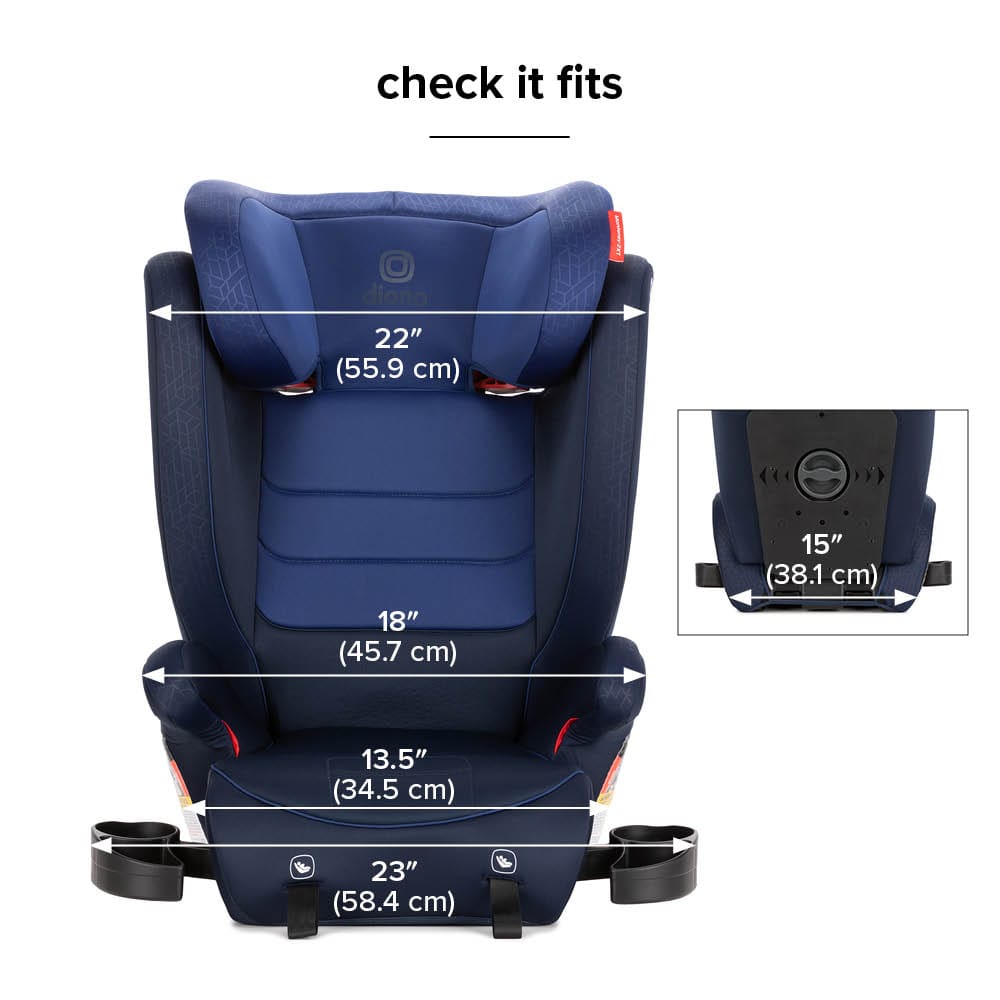 Diono Monterey 2XT Latch 2-in-1 Booster Car Seat - Blue - 15614-DIONO