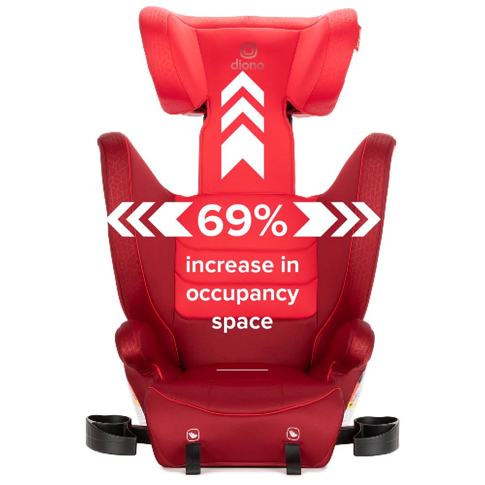 Diono Monterey 2XT Latch 2-in-1 Booster Car Seat - Red - 15613-DIONO