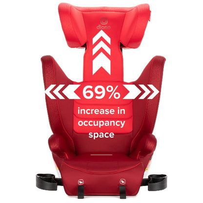 Diono Monterey 2XT Latch 2-in-1 Booster Car Seat - Red - 15613-DIONO