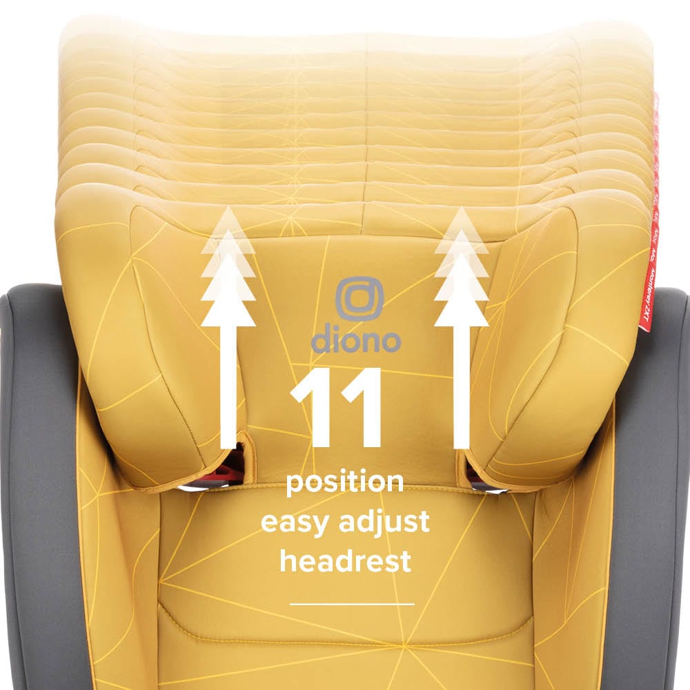 Diono Monterey 2XT Latch 2-in-1 Booster Car Seat - Yellow Sulphur - 15616-DIONO