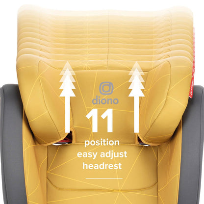 Diono Monterey 2XT Latch 2-in-1 Booster Car Seat - Yellow Sulphur - 15616-DIONO