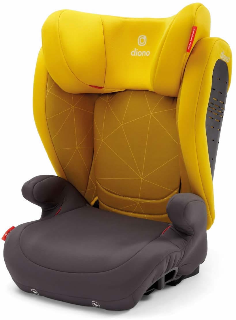 Diono Monterey 4DXT High Back Belt Positioning Booster Car Seat - Yellow Sulphur - 10836-DIONO