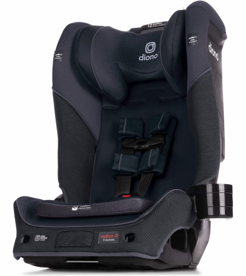 Diono Radian 3QX Ultimate 3 Across All-in-One Convertible Car Seat - Black Jet