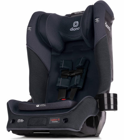 Diono Radian 3QX Ultimate 3 Across All-in-One Convertible Car Seat - Black Jet