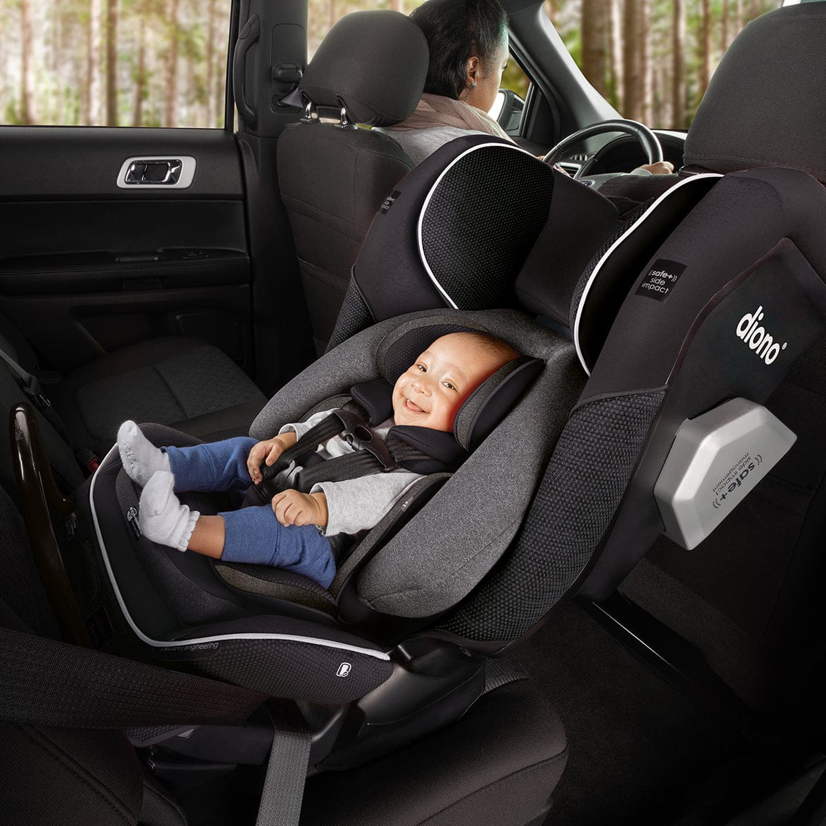 Diono Radian 3QXT Narrow All-in-One Convertible Car Seat - Black Jet