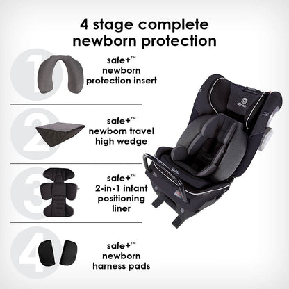 Diono Radian 3QXT Narrow All-in-One Convertible Car Seat - Black Jet