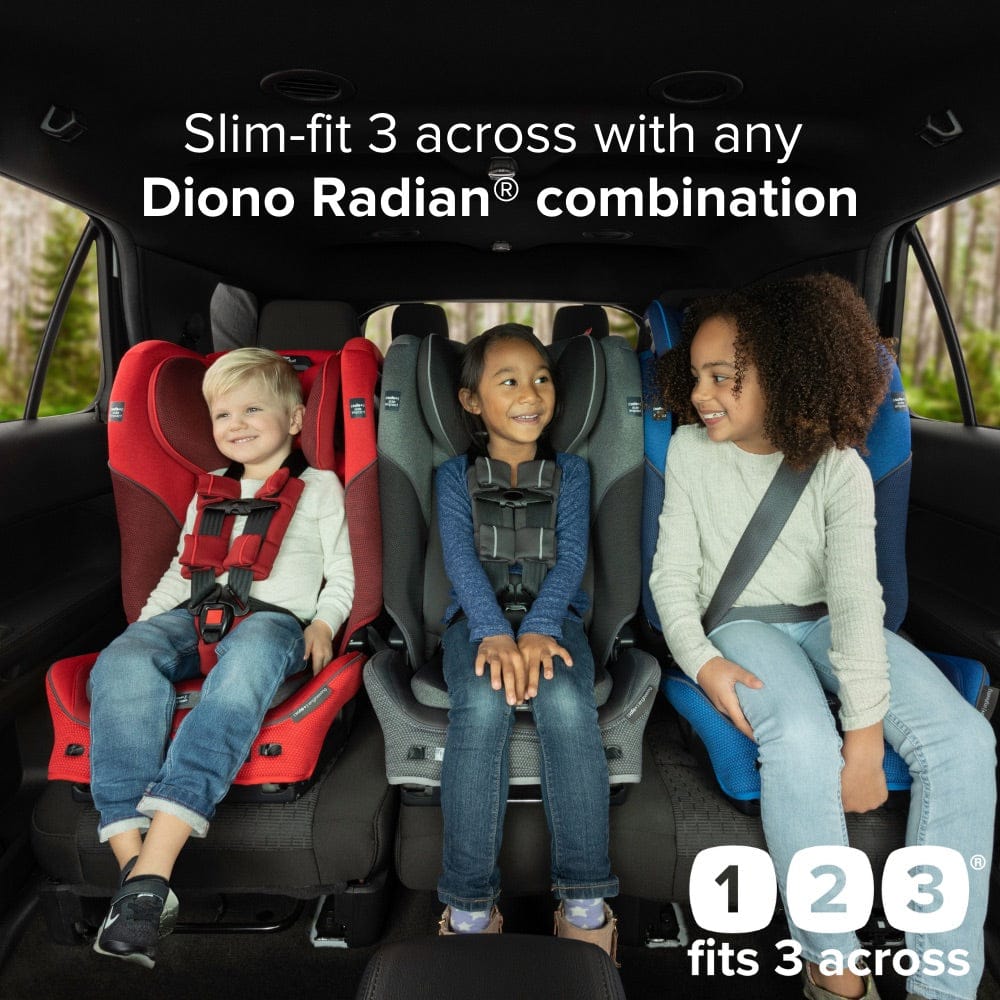 Diono Radian 3QXT Narrow All-in-One Convertible Car Seat - Black Jet