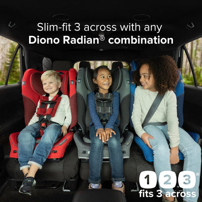 Diono Radian 3QXT Narrow All-in-One Convertible Car Seat - Black Jet
