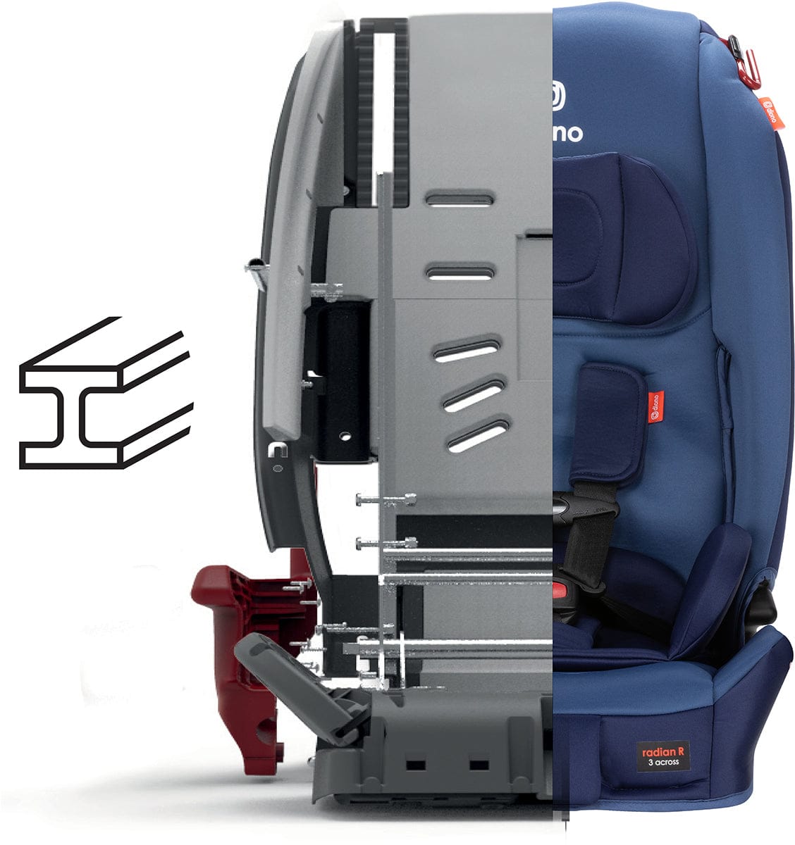 Diono Radian 3R Narrow All-in-One Convertible Car Seat - Blue Surge - 50641-DIONO