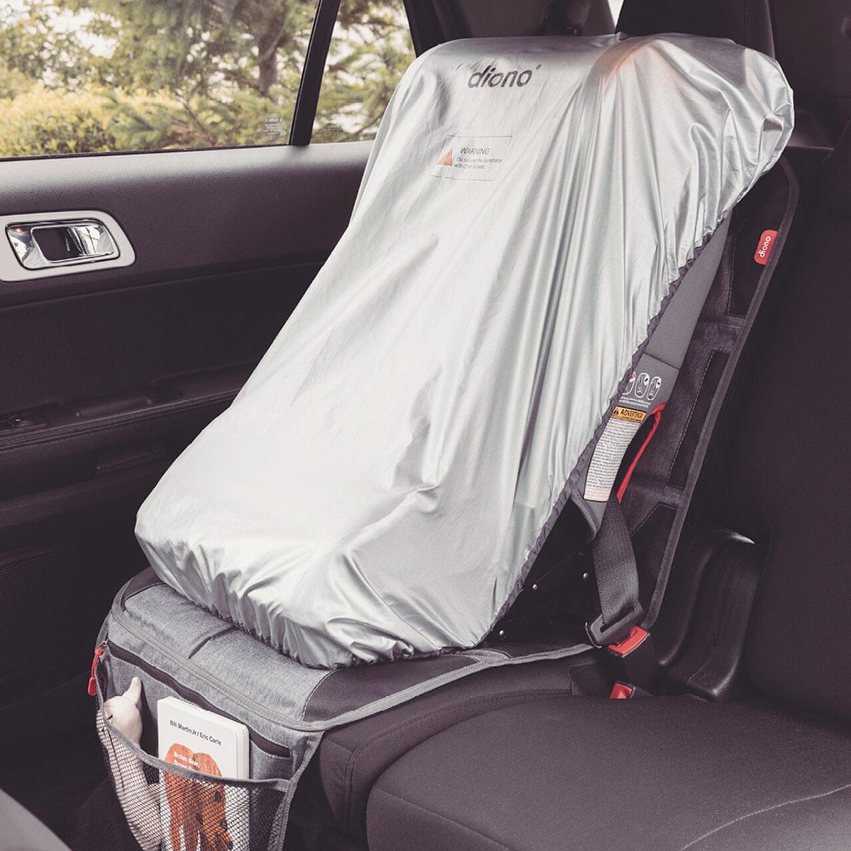 Diono Ultra Mat and Heat Sun Shield Car Seat Protector - 40240-GL-01