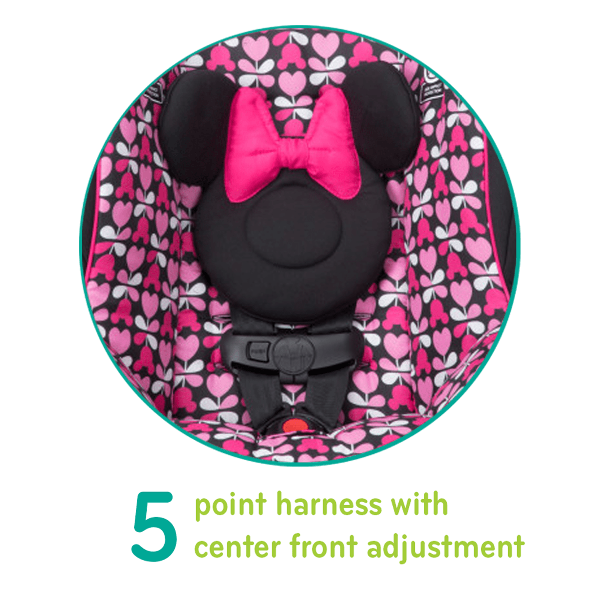 Disney Baby Onlook 2-in-1 Convertible Car Seat - Minnie Sweetheart - CC332EVK