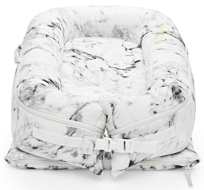 DockATot Deluxe+ Dock Cover - Carrara Marble