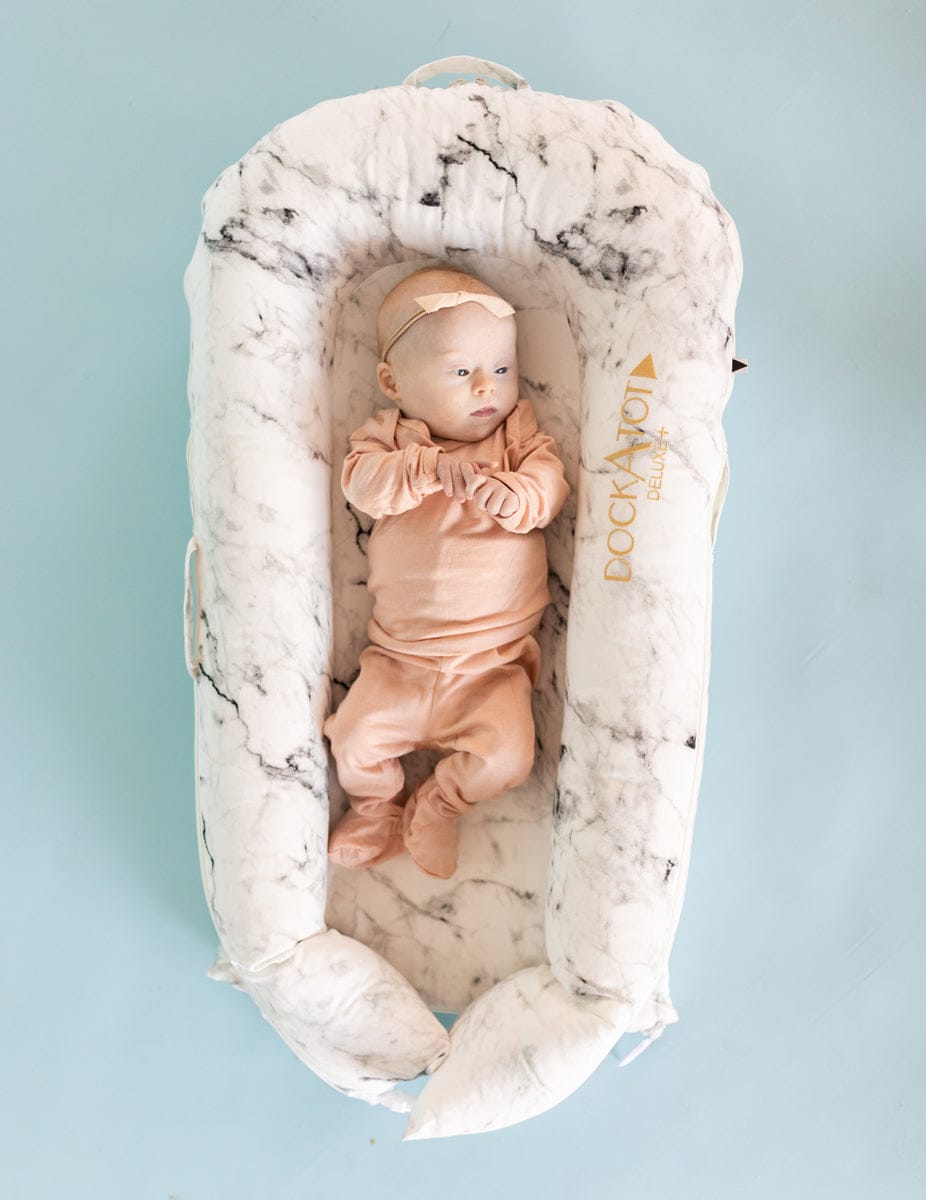 DockATot Deluxe+ Dock Cover - Carrara Marble