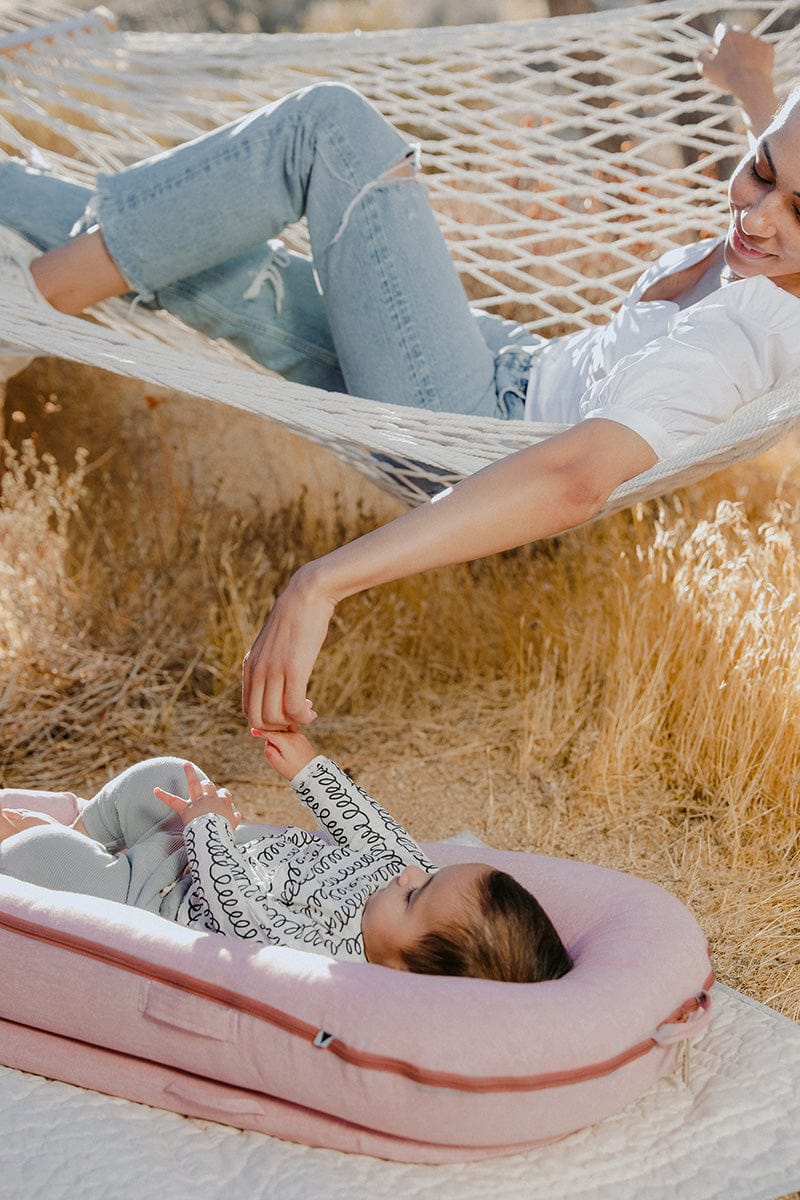 DockATot Deluxe+ Dock Infant Lounger - Ginger Chambray