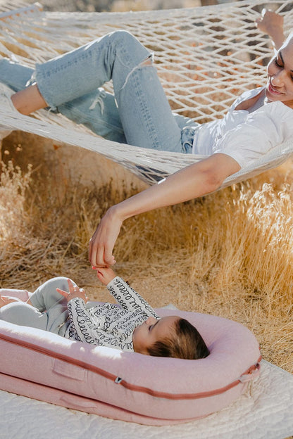 DockATot Deluxe+ Dock Infant Lounger - Ginger Chambray