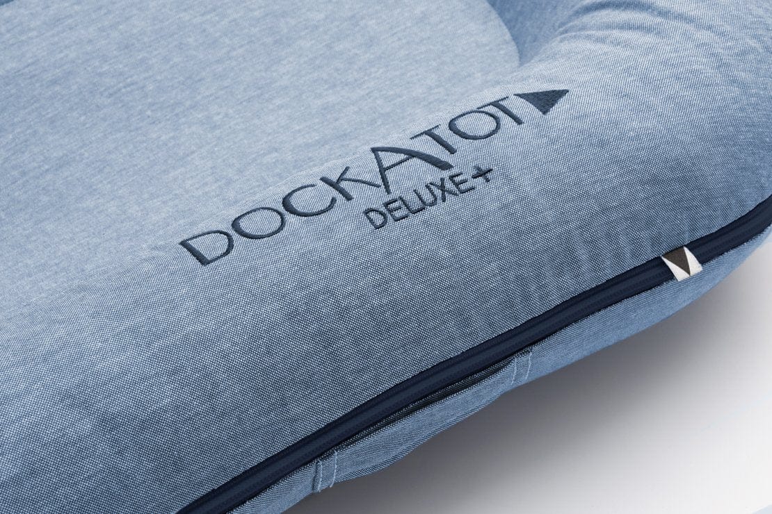 DockATot Deluxe+ Dock Infant Lounger - Indigo Chambray