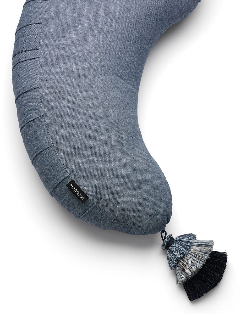 DockATot La Maman Wedge Nursing Pillow - Indigo Chambray
