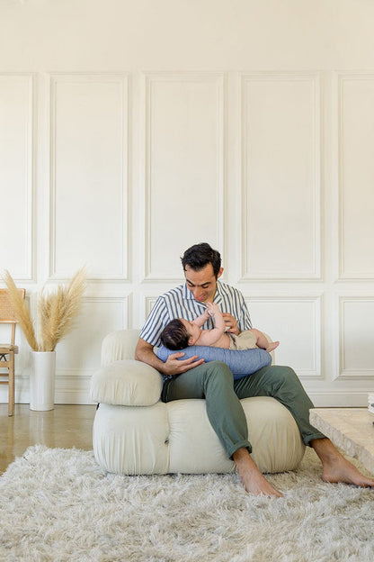 DockATot La Maman Wedge Nursing Pillow - Indigo Chambray