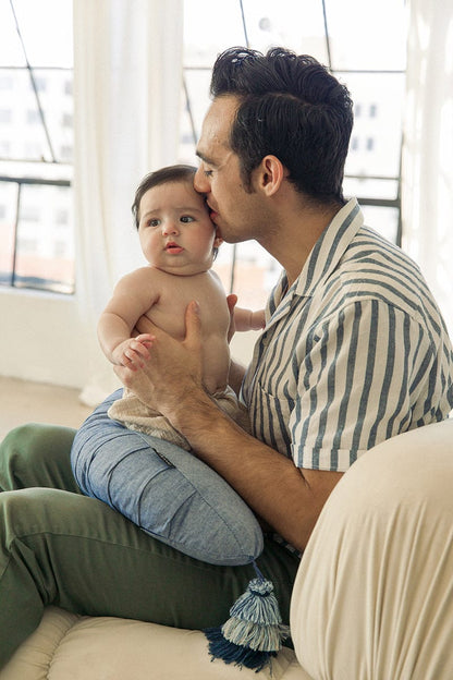 DockATot La Maman Wedge Nursing Pillow - Indigo Chambray