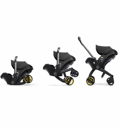 Doona+ Infant Car Seat & Stroller + SensAlert Pad Bundle - Nitro Black