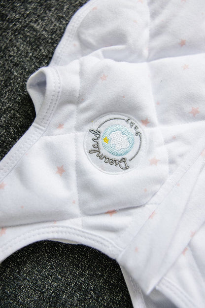 Dreamland Baby Dream Weighted Sleep Sack - White w/ Blue Stars, 12-24 months - DBLG-BLUE