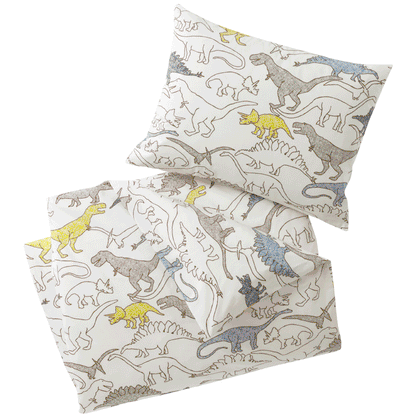DwellStudio Dinosaurs Multi Twin Duvet Set