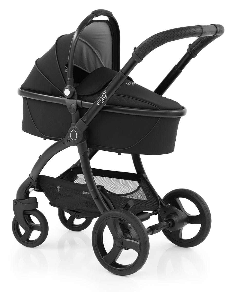 egg Strollers egg2 Carry Cot - Just Black - E2CCJB