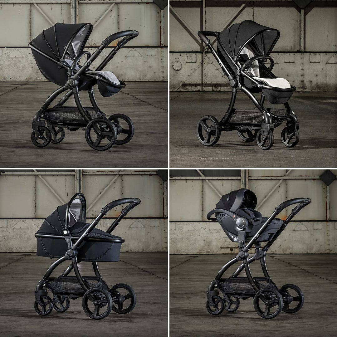egg Strollers egg2 Double Stroller Bundle - Jurassic Grey - E2STJG-E2TAJG-E2TAAD