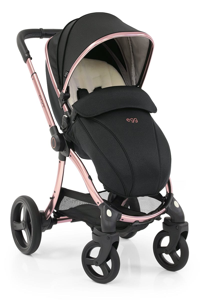 egg Strollers egg2 Stroller & Carry Cot Bundle - Diamond Black - E2STDB-E2CCDB