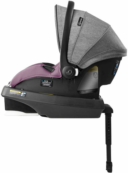 Evenflo GOLD SensorSafe SecureMax Infant Car Seat with SafeZone Load Leg - Opal Pink