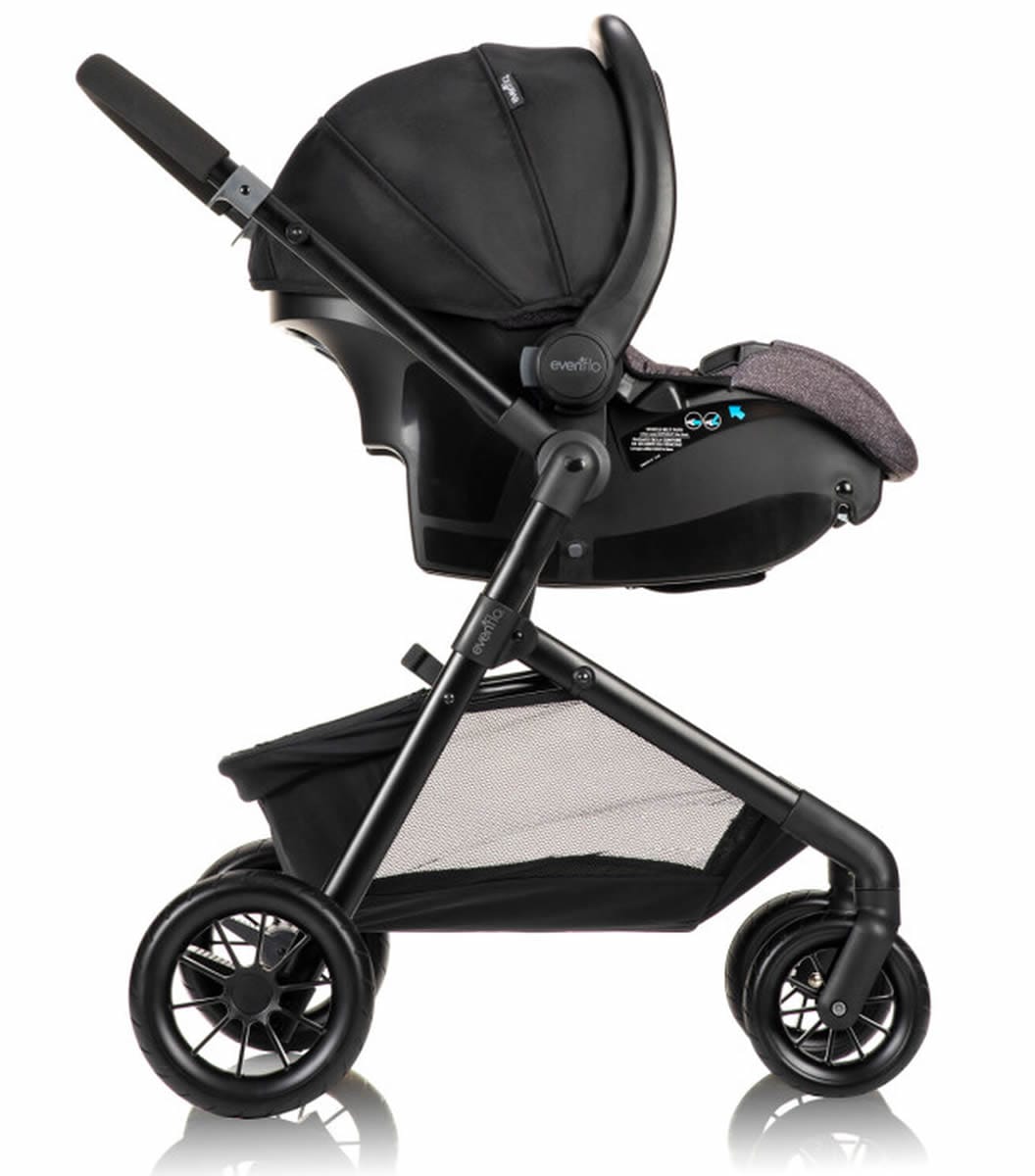 Evenflo Pivot Modular Travel System With SafeMax Infant Car Seat - Casual Gray