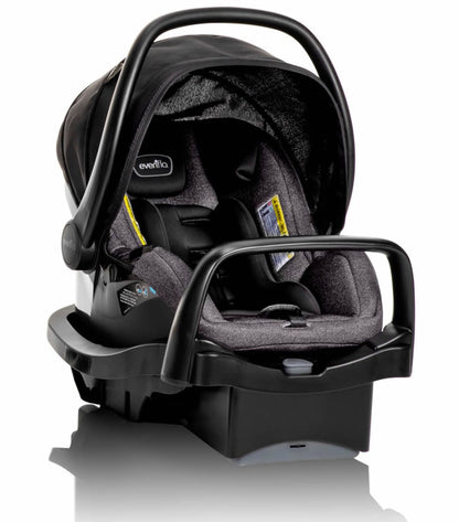 Evenflo Pivot Modular Travel System With SafeMax Infant Car Seat - Casual Gray