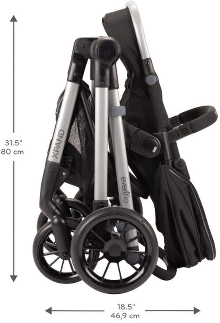 Evenflo Pivot Xpand Modular Travel System With SafeMax Infant Car Seat - Stallion