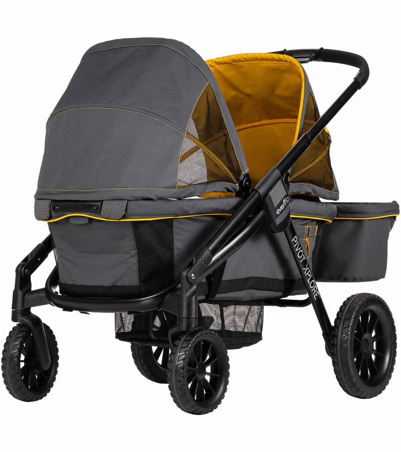 Evenflo Pivot Xplore All-Terrain Stroller Wagon + Second Seat Bundle - Adventurer - 19132343-63012343