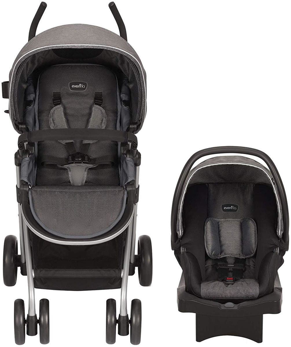 Evenflo Sibby Travel System with LiteMax 35 Infant Car Seat - Highline Gray - 56232216